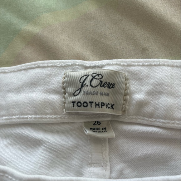 J Crew toothpick white skinny jeans size 26 - Picture 7 of 9
